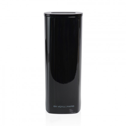 GLOSSY BLACK VASE